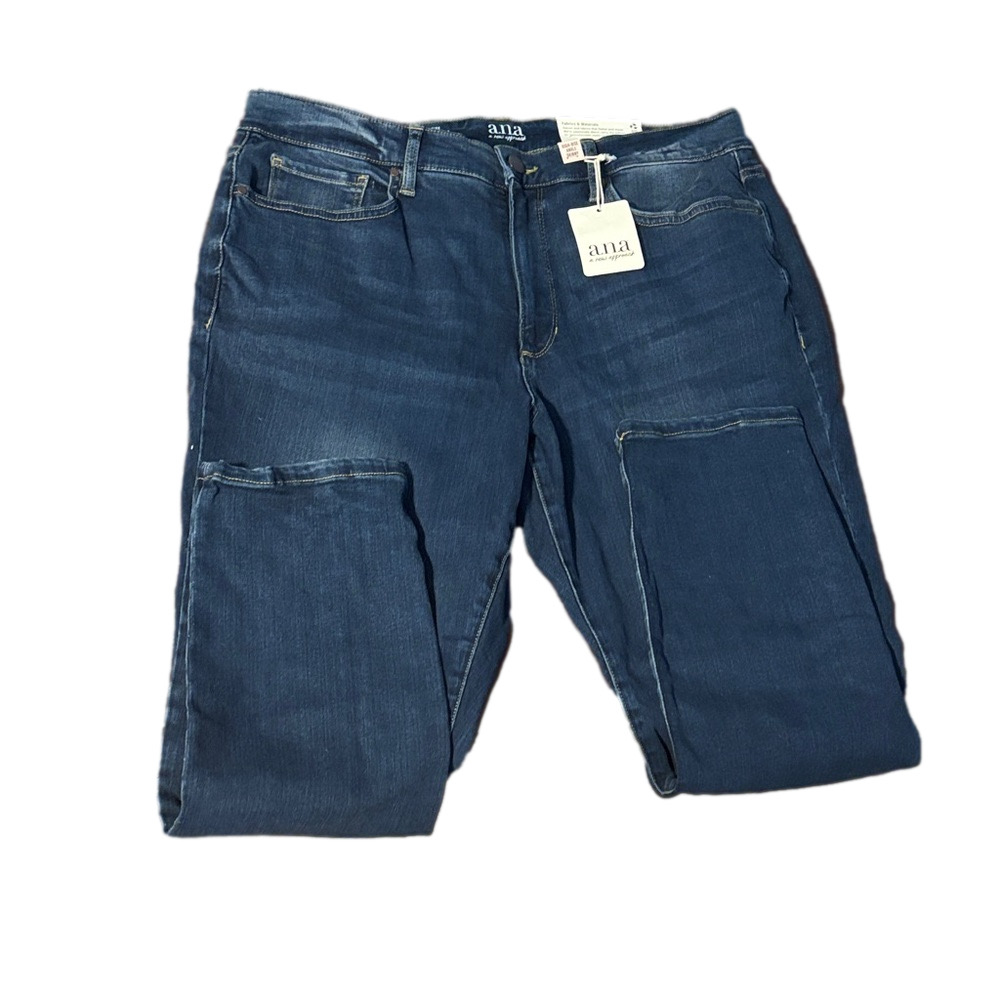 a.n.a Dark Blue Relaxed Fit Jeans